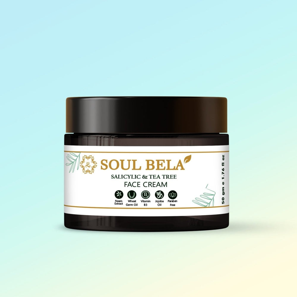 Soul Bela Salicylic & Tea Tree Face Cream (50g) - Kreate- Moisturizers & Lotions