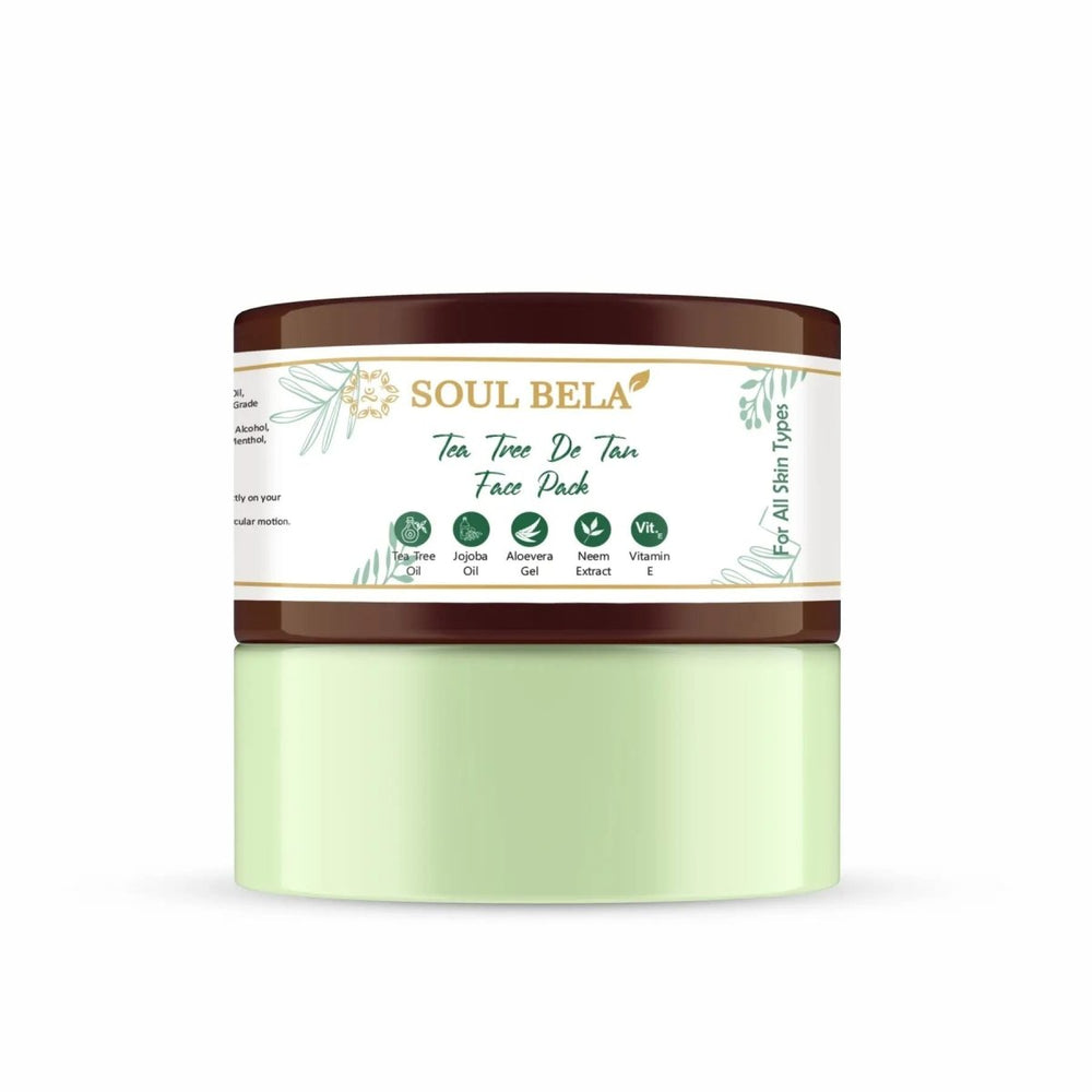 Soul Bela Tea Tree D-Tan Face Pack (200g) - Kreate- Facemasks