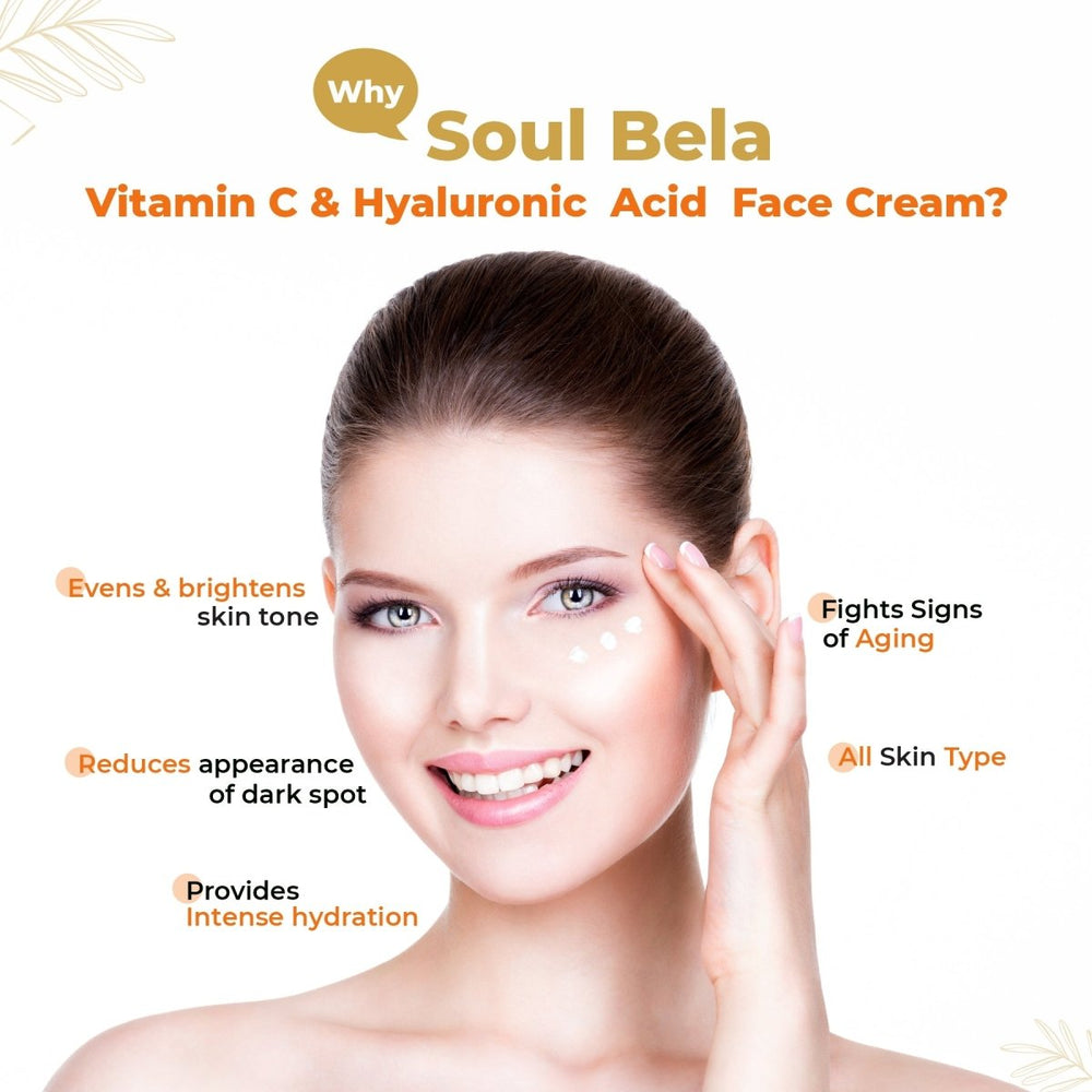 
                  
                    Soul Bela Vitamin C & Hyaluronic Acid Face Cream (50g) - Kreate- Moisturizers & Lotions
                  
                