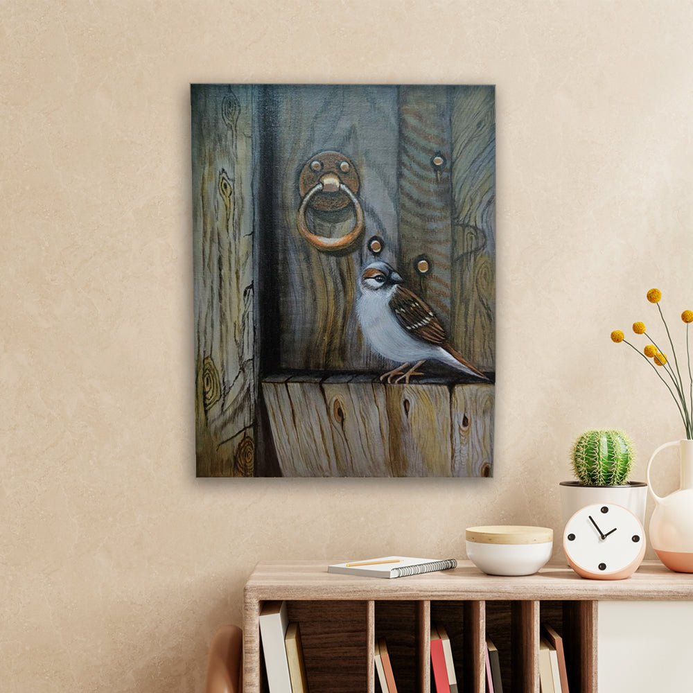 Sparrow on the Window - Kreate- Wall Decor