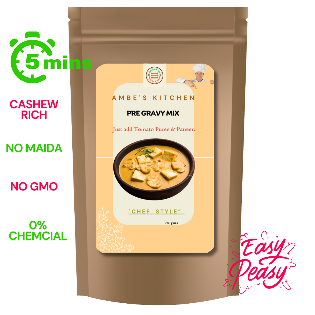 
                  
                    Pre Gravy Mix-Paneer Masala-0% Additives, No Maida, Freshly Grounded
                  
                