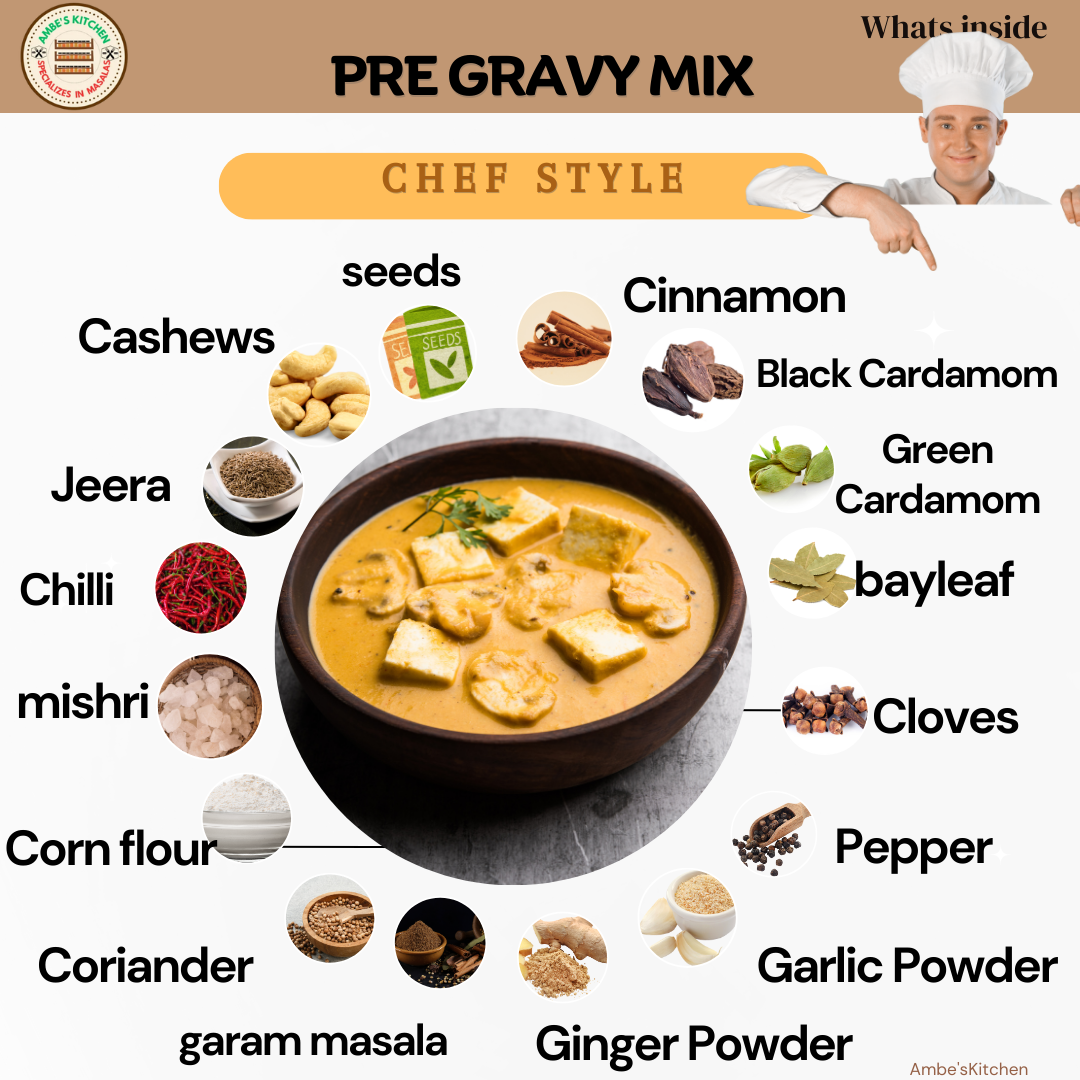 
                  
                    Pre Gravy Mix-Paneer Masala-0% Additives, No Maida, Freshly Grounded
                  
                