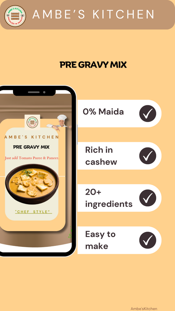 
                  
                    Pre Gravy Mix-Paneer Masala-0% Additives, No Maida, Freshly Grounded
                  
                