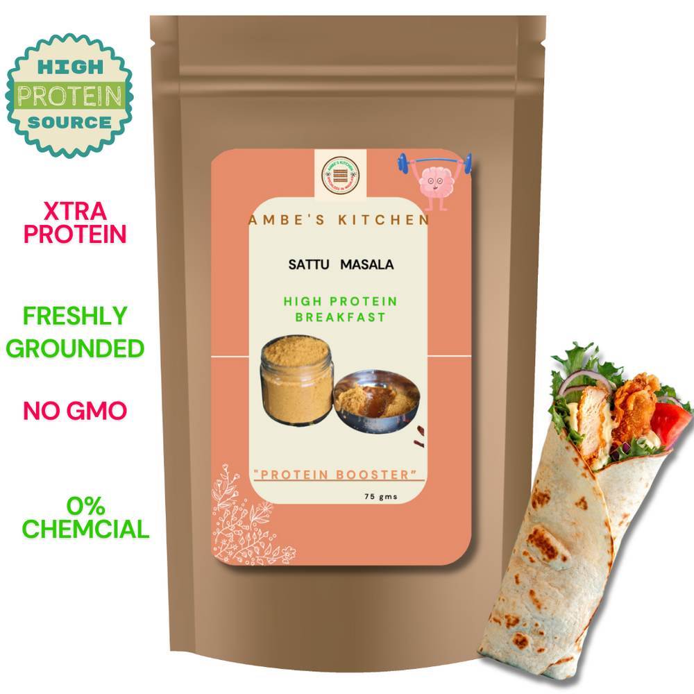 Sattu Masala-Protein Booster- No Chemical, Freshly Grounded