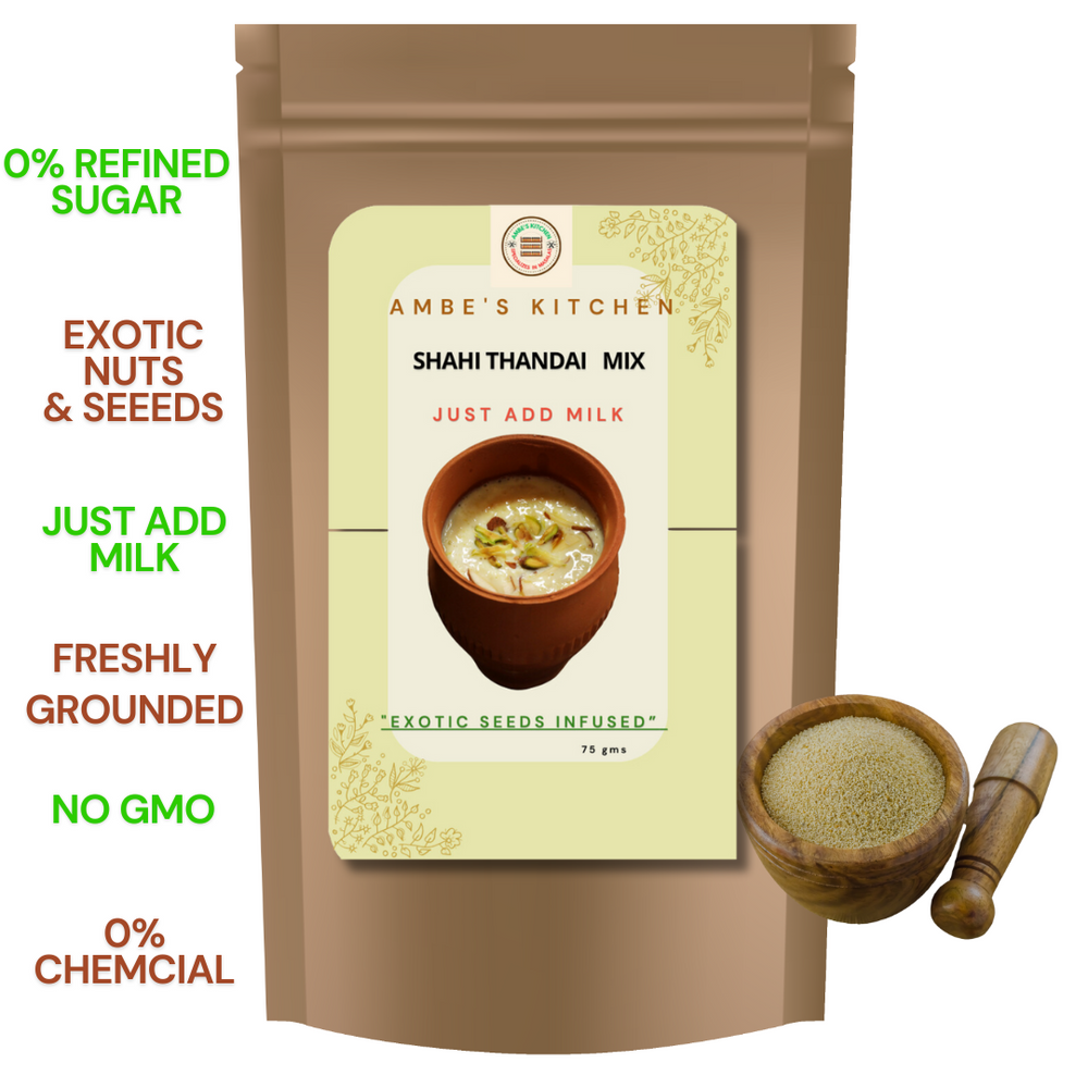 Shahi Thandai Mix- 0% Refined Sugar, >70% nuts & seeds