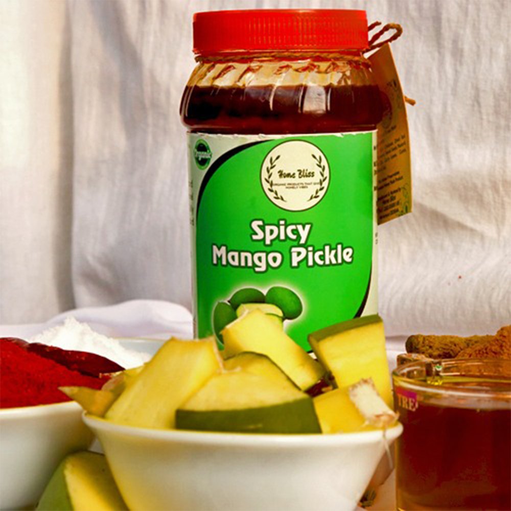 Spicy Mango Pickle (500g) - Kreate- Pickles
