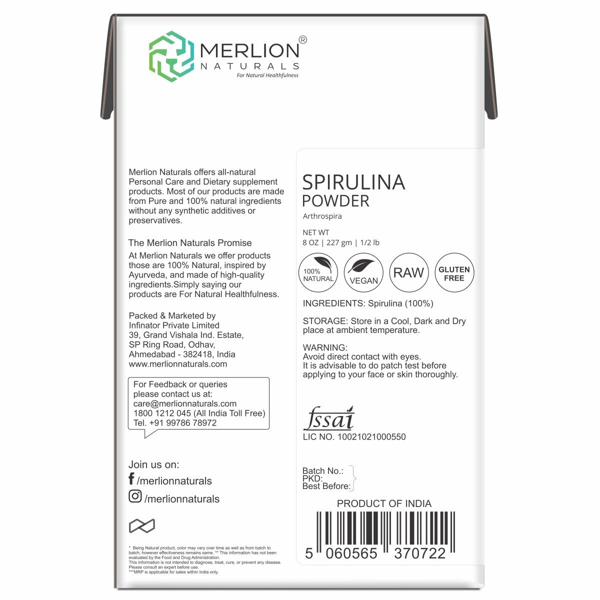 
                  
                    Spirulina Powder (227g) - Kreate- Hair Masks
                  
                