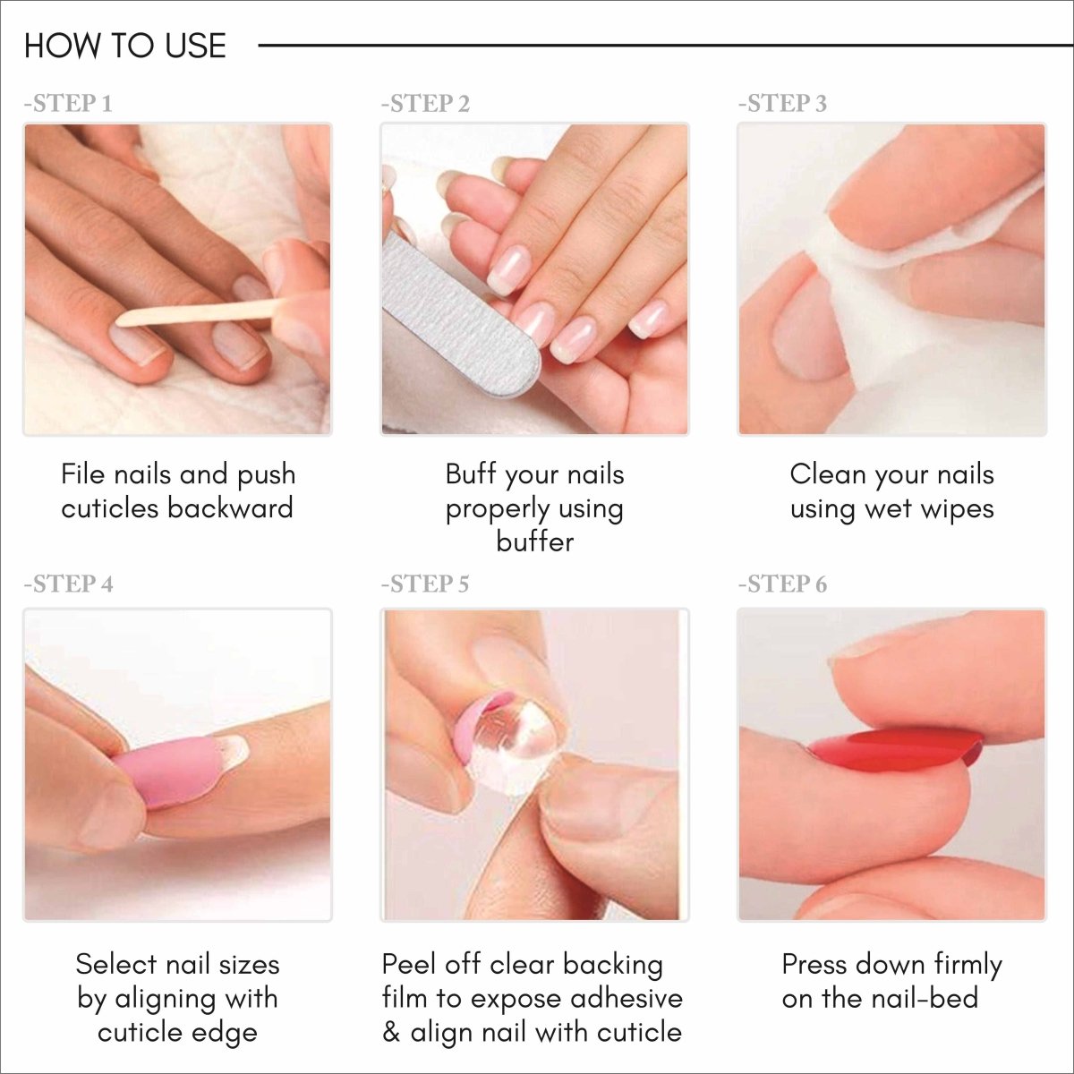
                  
                    Square Shape Press on Nails With Application Kit - Kreate- Nails
                  
                