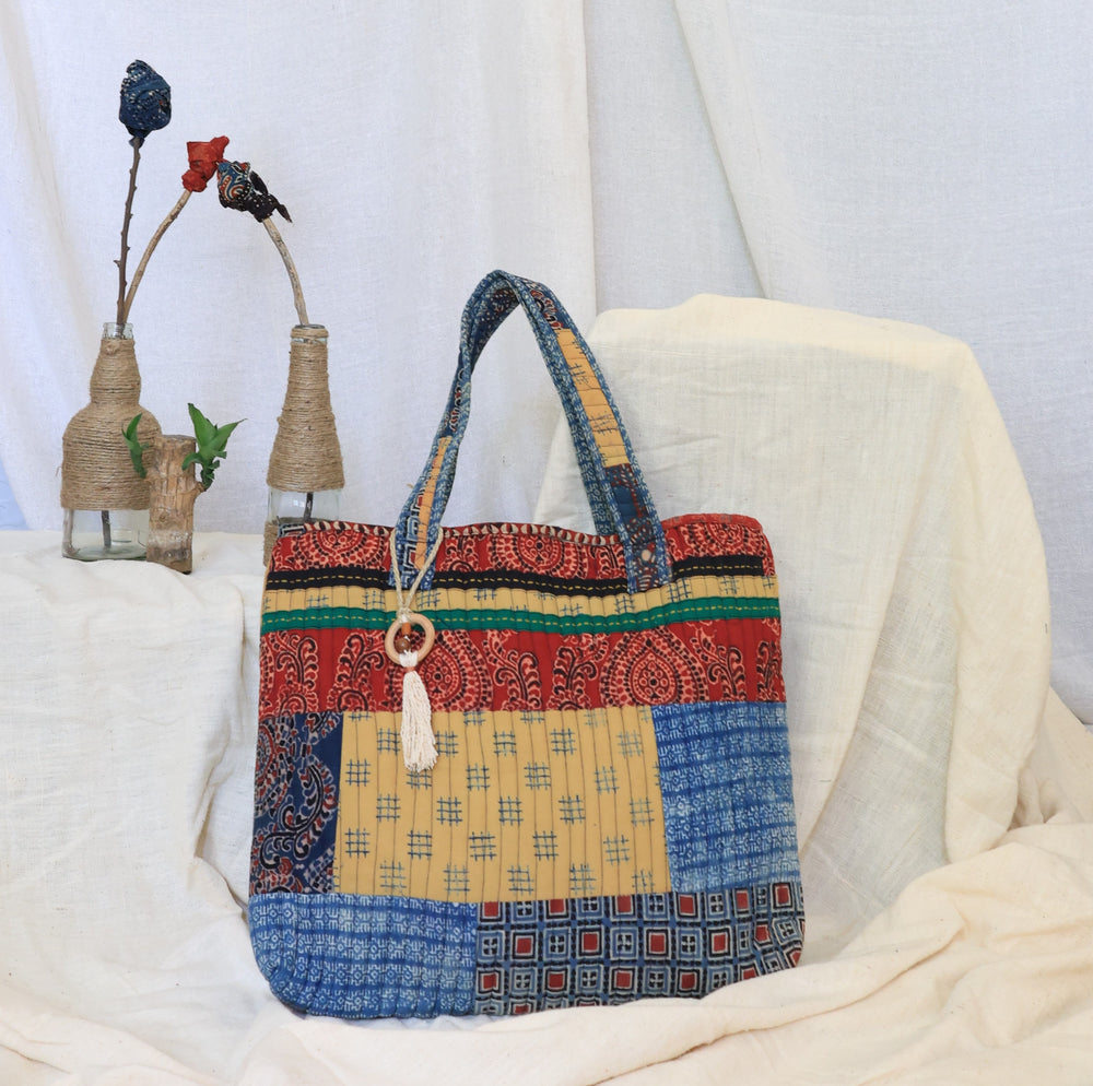 Ajrakh Tote Bag