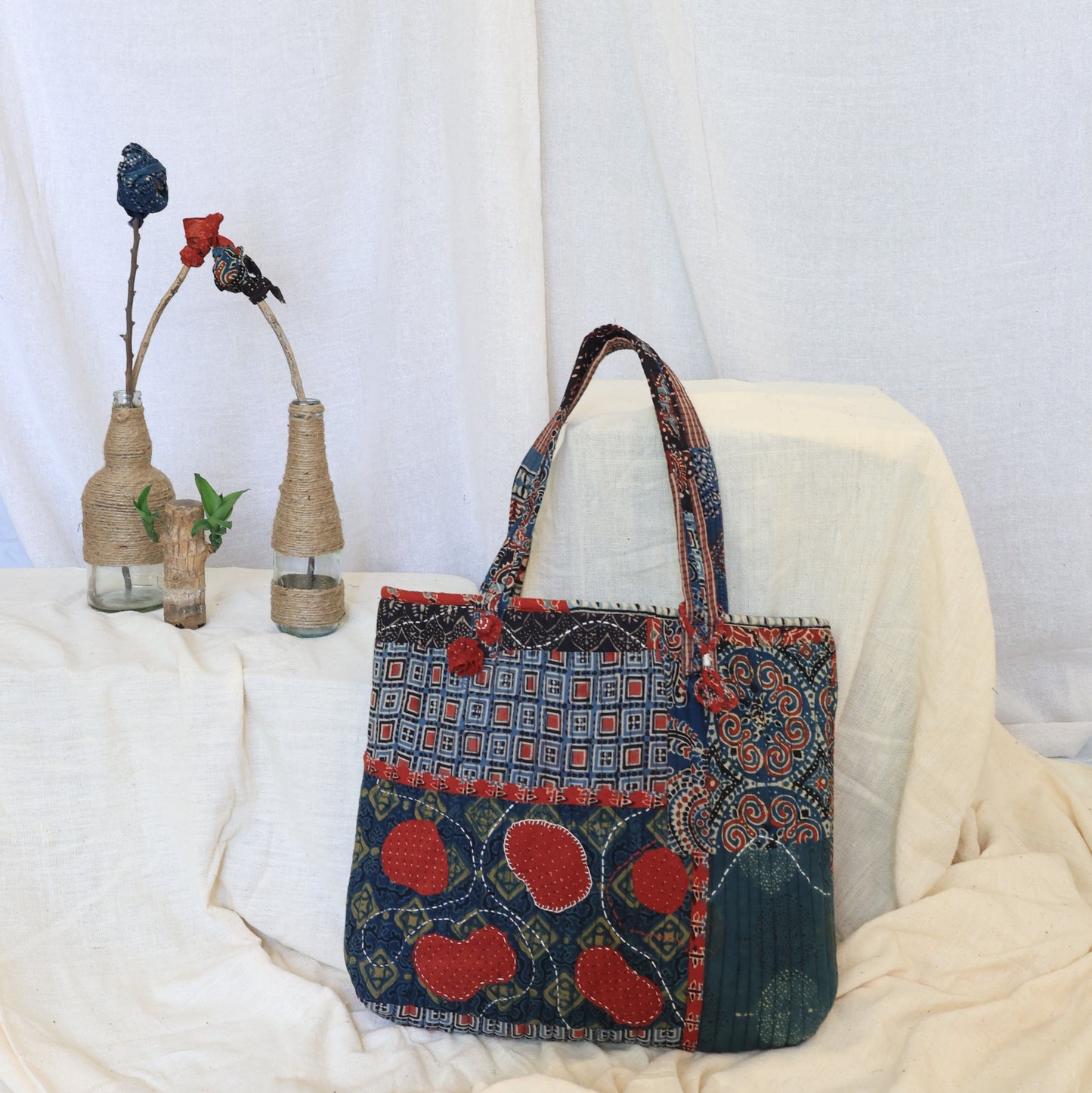 
                  
                    Ajrakh Tote Bag
                  
                