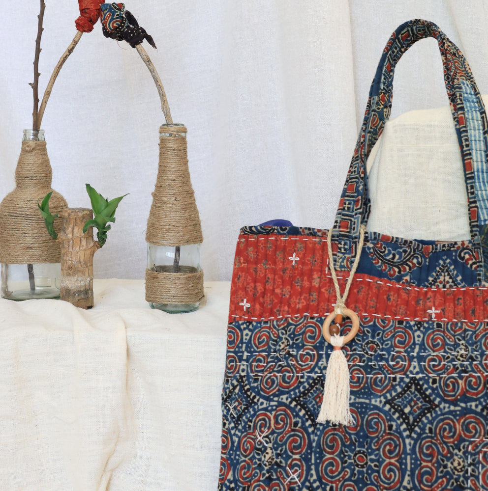 
                  
                    Ajrakh Tote Bag
                  
                