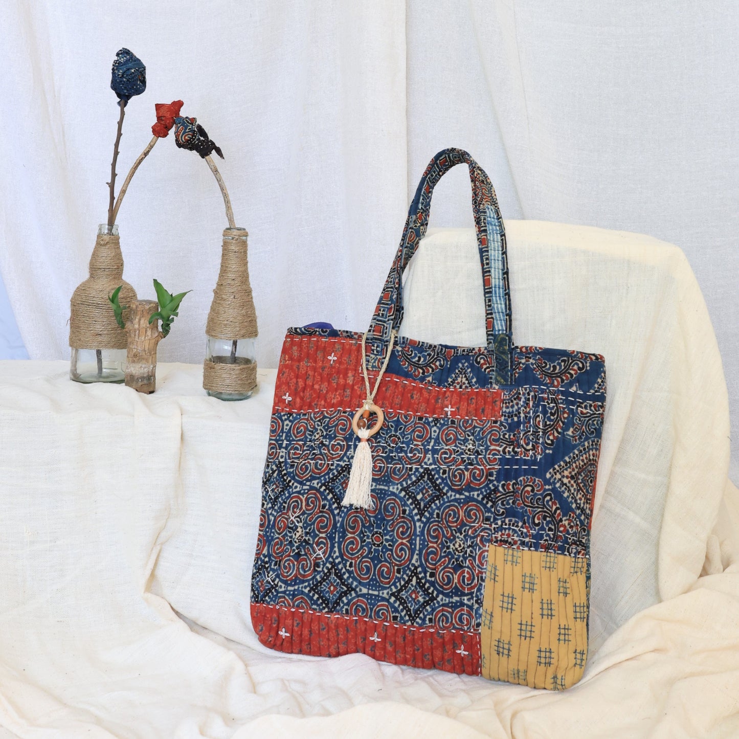 
                  
                    Ajrakh Tote Bag
                  
                