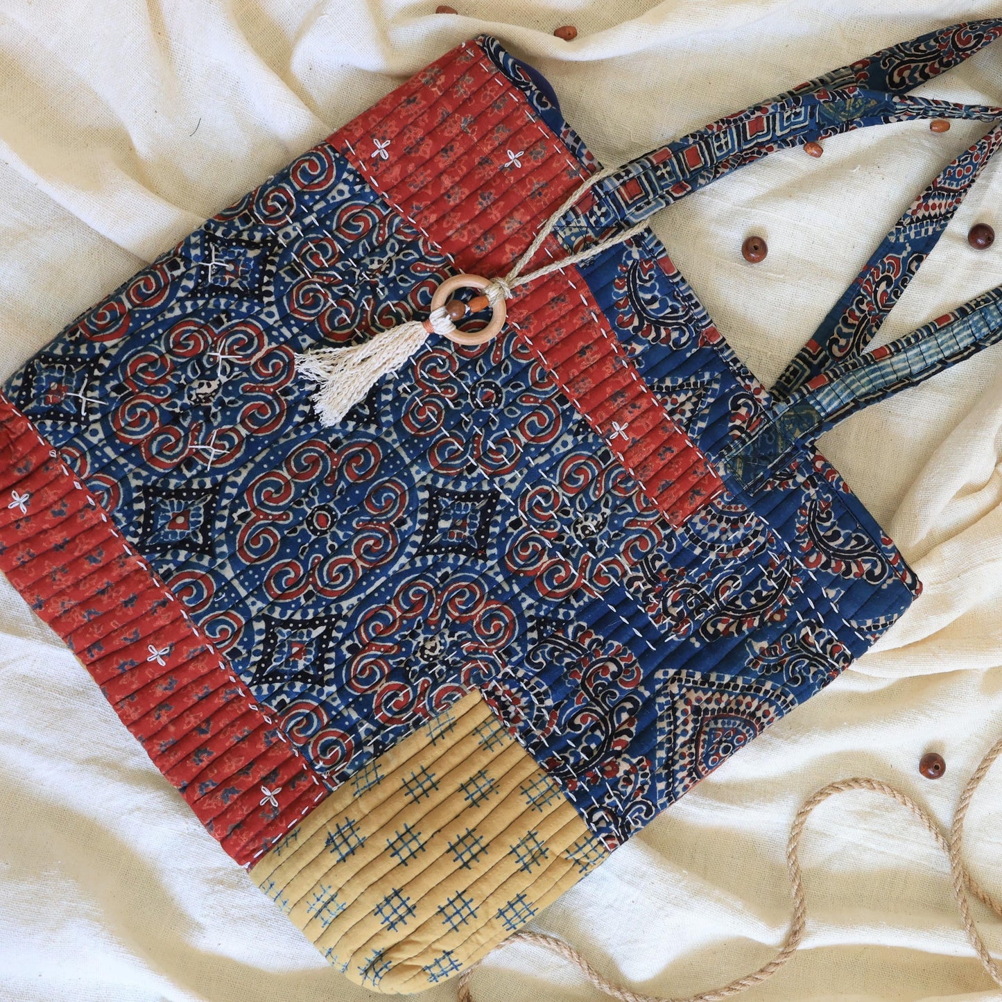 
                  
                    Ajrakh Tote Bag
                  
                