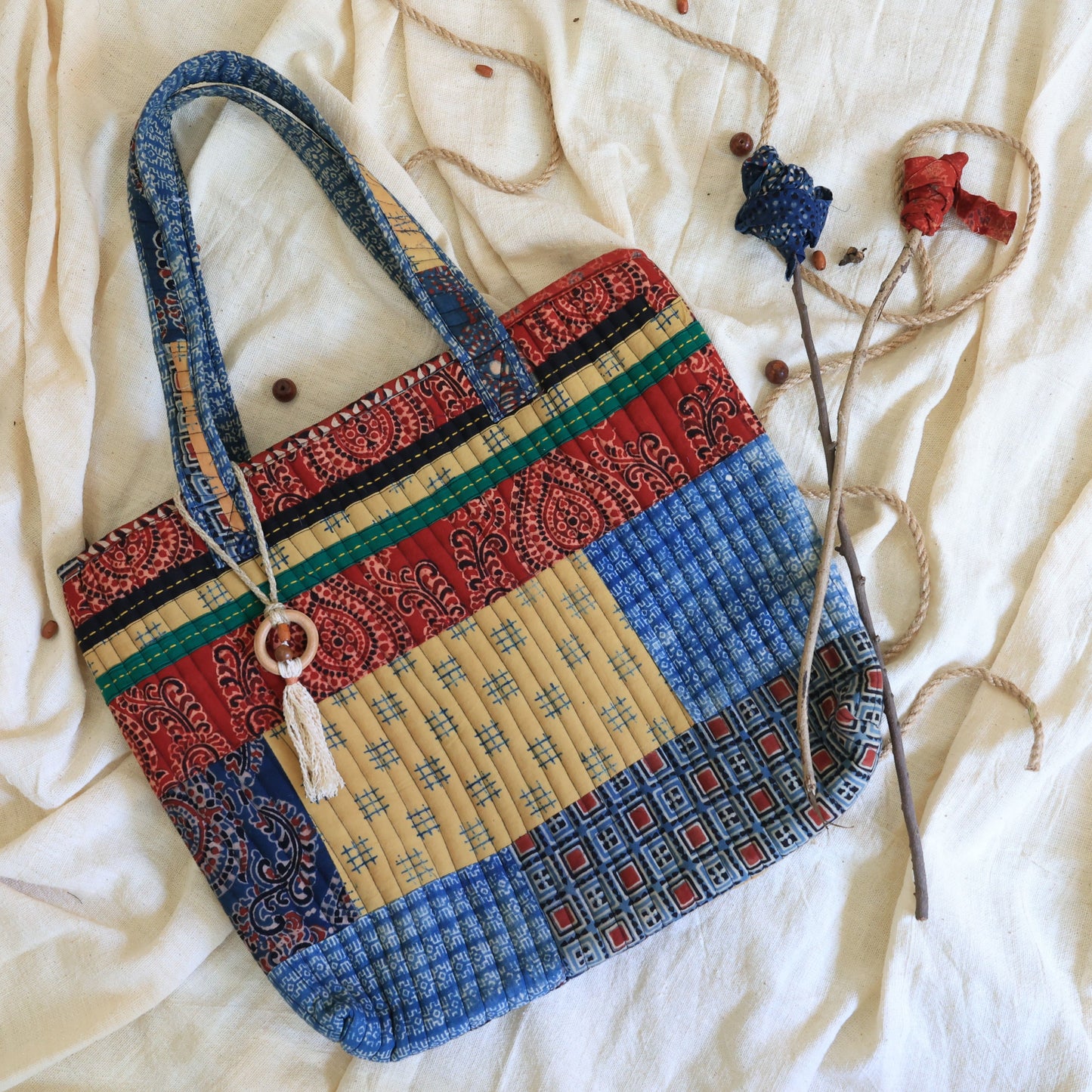 
                  
                    Ajrakh Tote Bag
                  
                