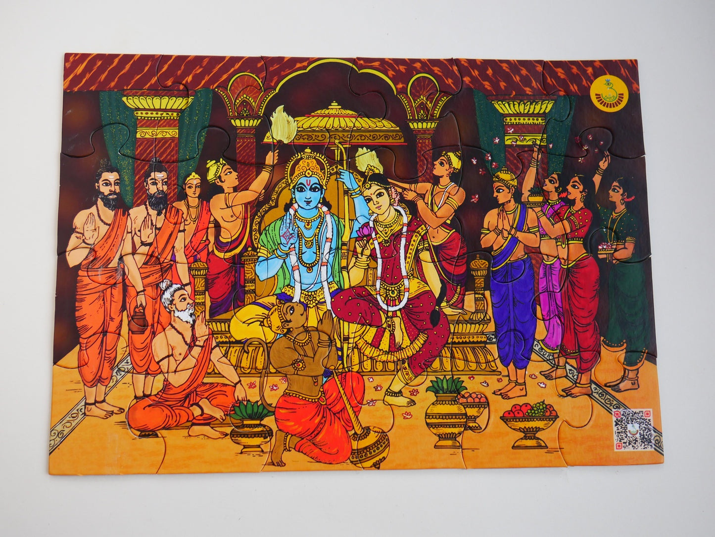
                  
                    Roll the dice Jigsaw Puzzle Set -Sri Rama Pattabhisheka | Coronation of Sri Rama 24 Pieces Puzzle | Educational & Fun Learning Activity | Birthday Gift for Girls & Boys
                  
                