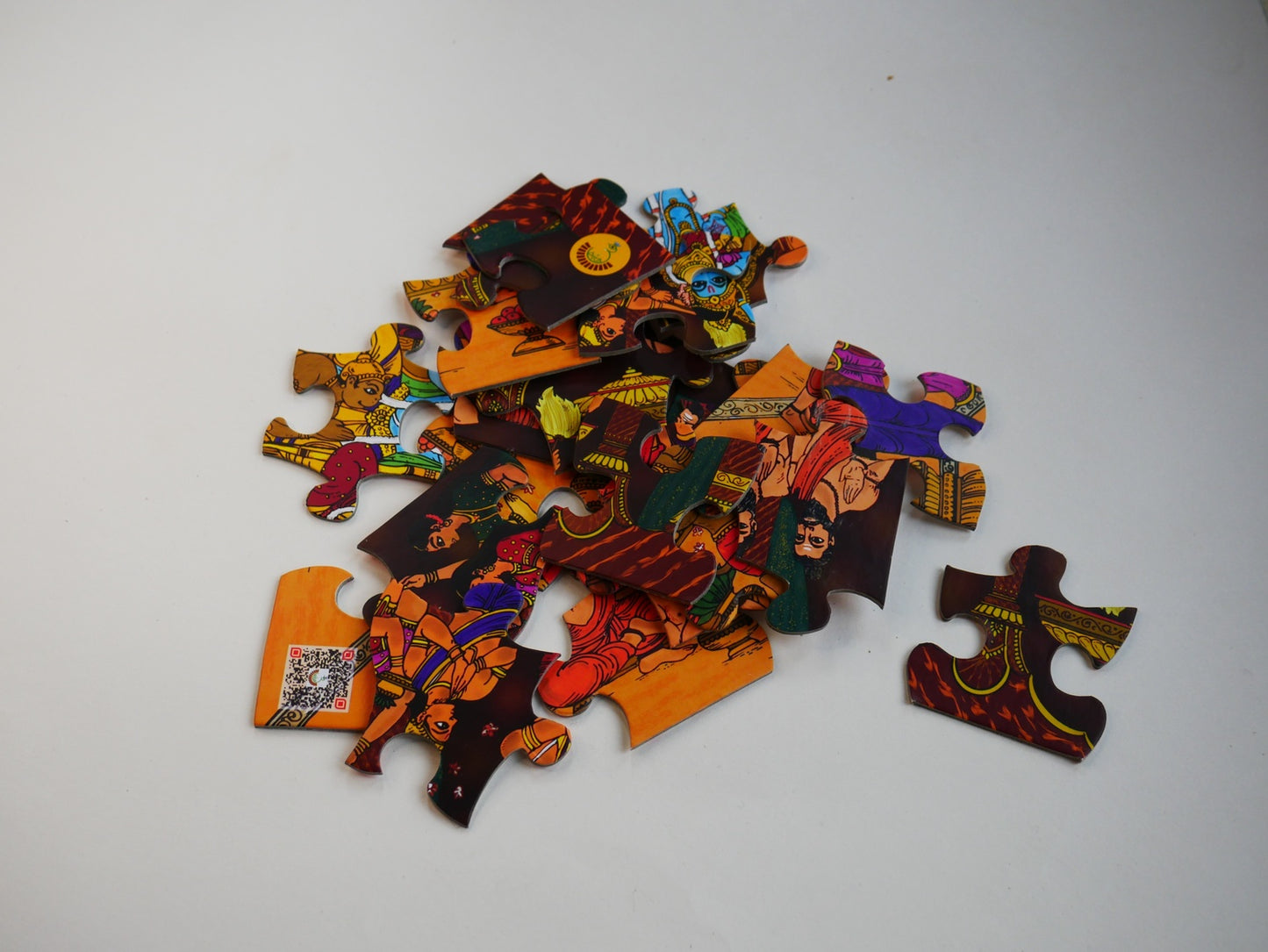 
                  
                    Roll the dice Jigsaw Puzzle Set -Sri Rama Pattabhisheka | Coronation of Sri Rama 24 Pieces Puzzle | Educational & Fun Learning Activity | Birthday Gift for Girls & Boys
                  
                