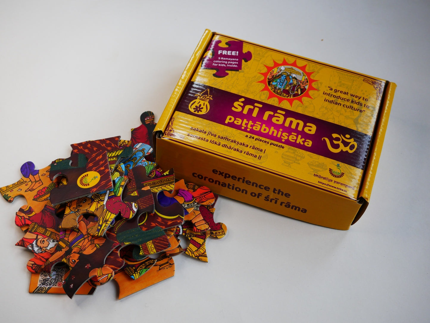 
                  
                    Roll the dice Jigsaw Puzzle Set -Sri Rama Pattabhisheka | Coronation of Sri Rama 24 Pieces Puzzle | Educational & Fun Learning Activity | Birthday Gift for Girls & Boys
                  
                