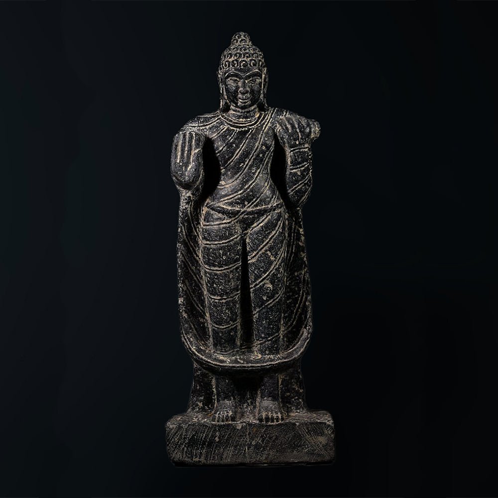 Standing Buddha Wearing Robe - Kreate- Showpieces
