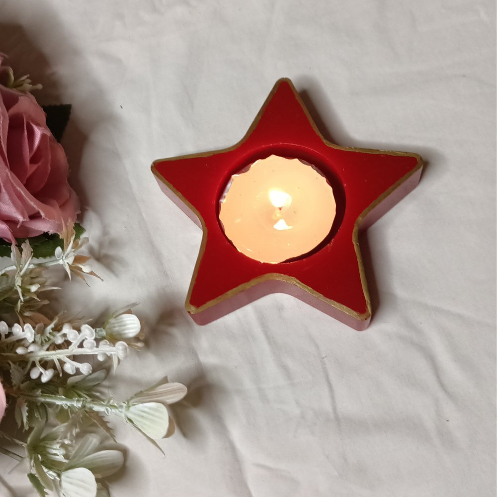 Star Tea Light Candle Holder - Kreate- Candles & Holders