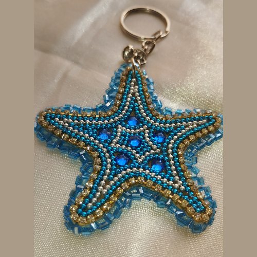 StarFish Keychain - Kreate- Keychains