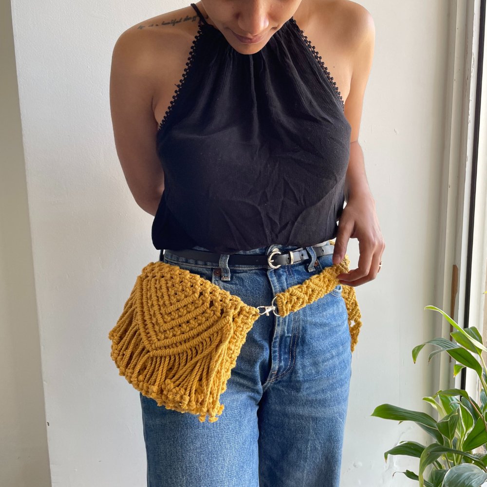 
                  
                    Story of Knots Yellow Sling Bag - Kreate- Sling Bags
                  
                
