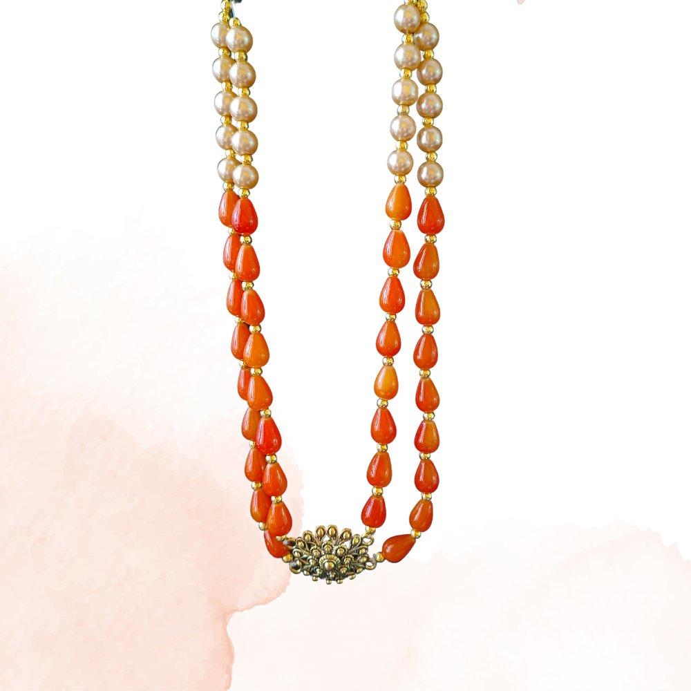 
                  
                    Stunning Orange Glass Beads Jewellery Set - Kreate- Jewellery Sets
                  
                