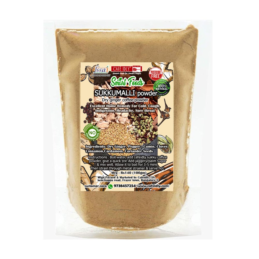 Sukkumalli Powder (Dry Ginger Coffee Powder) - 100g - Kreate- Coffee