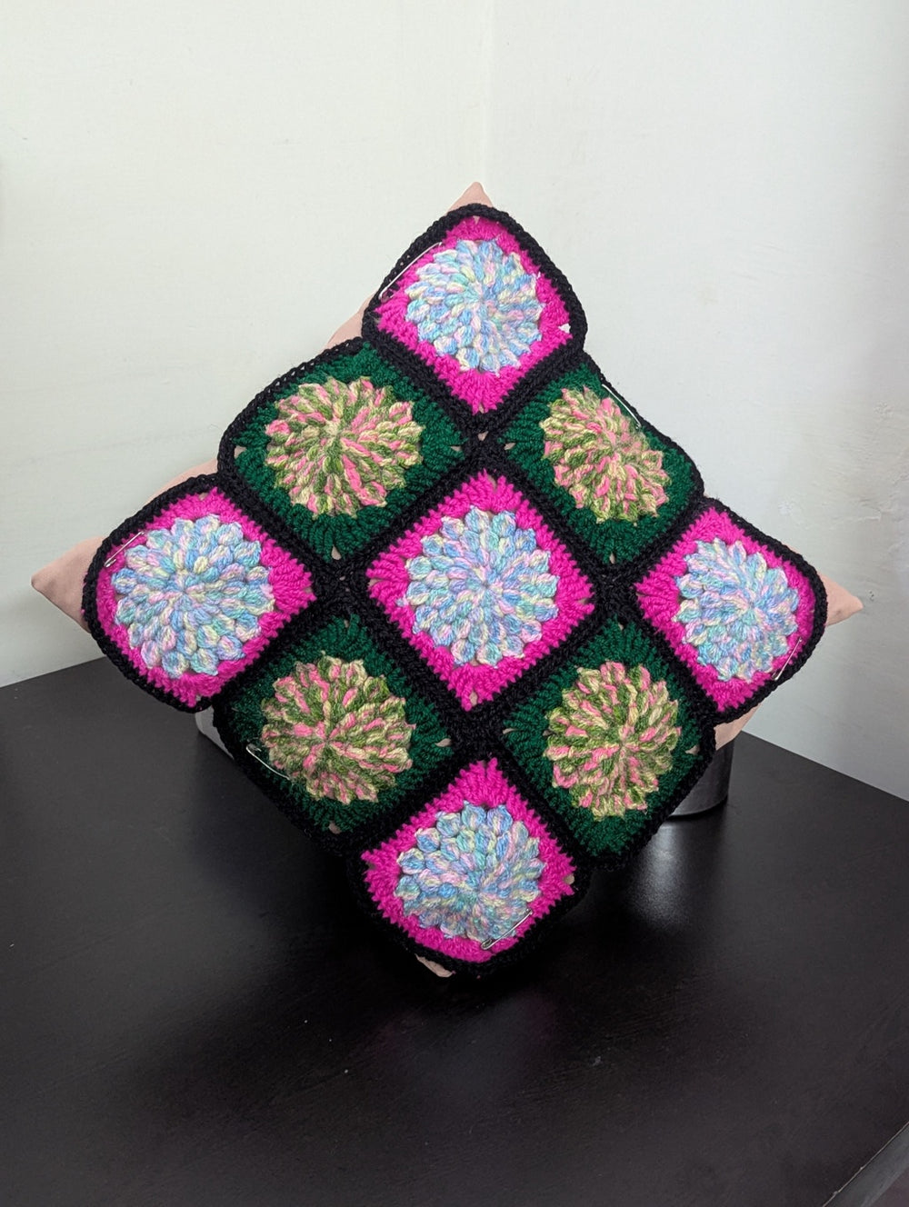 Sunburst Granny Square Cushion Cover