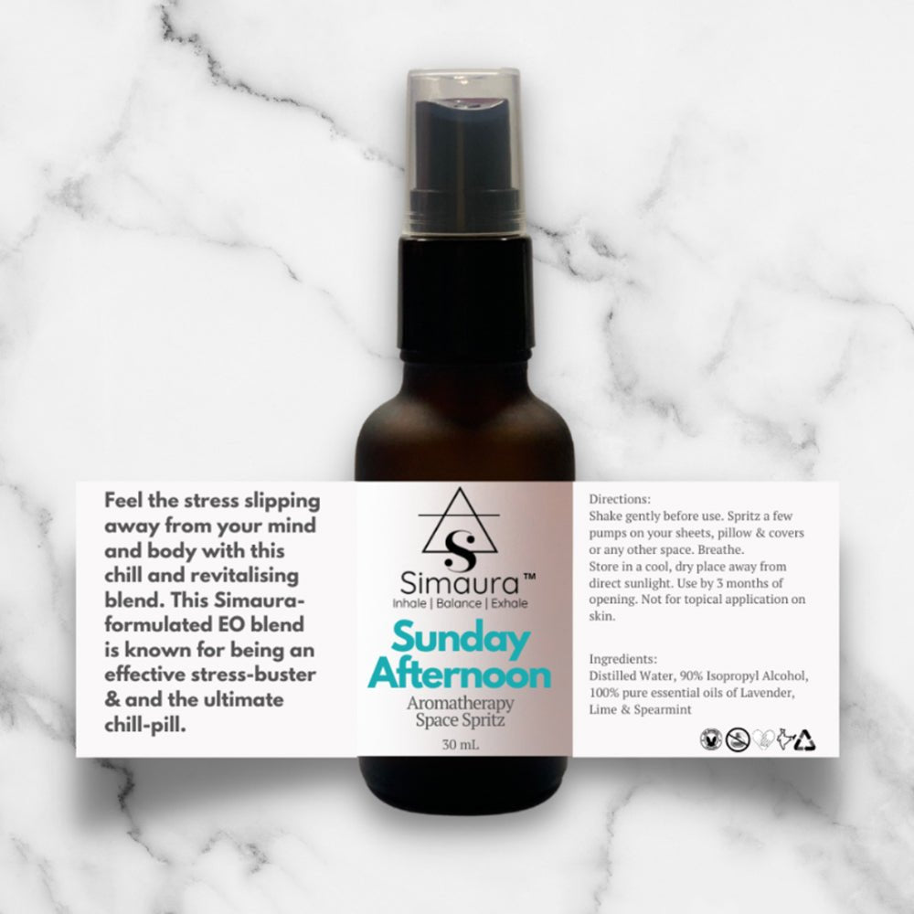 Sunday Afternoon Aromatherapy Linen Spray (30ml) - Kreate- Anxiety & Stress Relievers