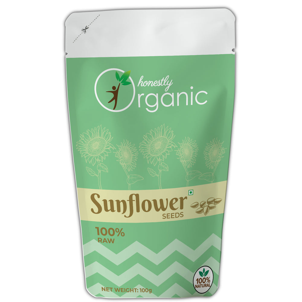 Honestly Organic Sunflower Seeds - 100g (Pack of 2)