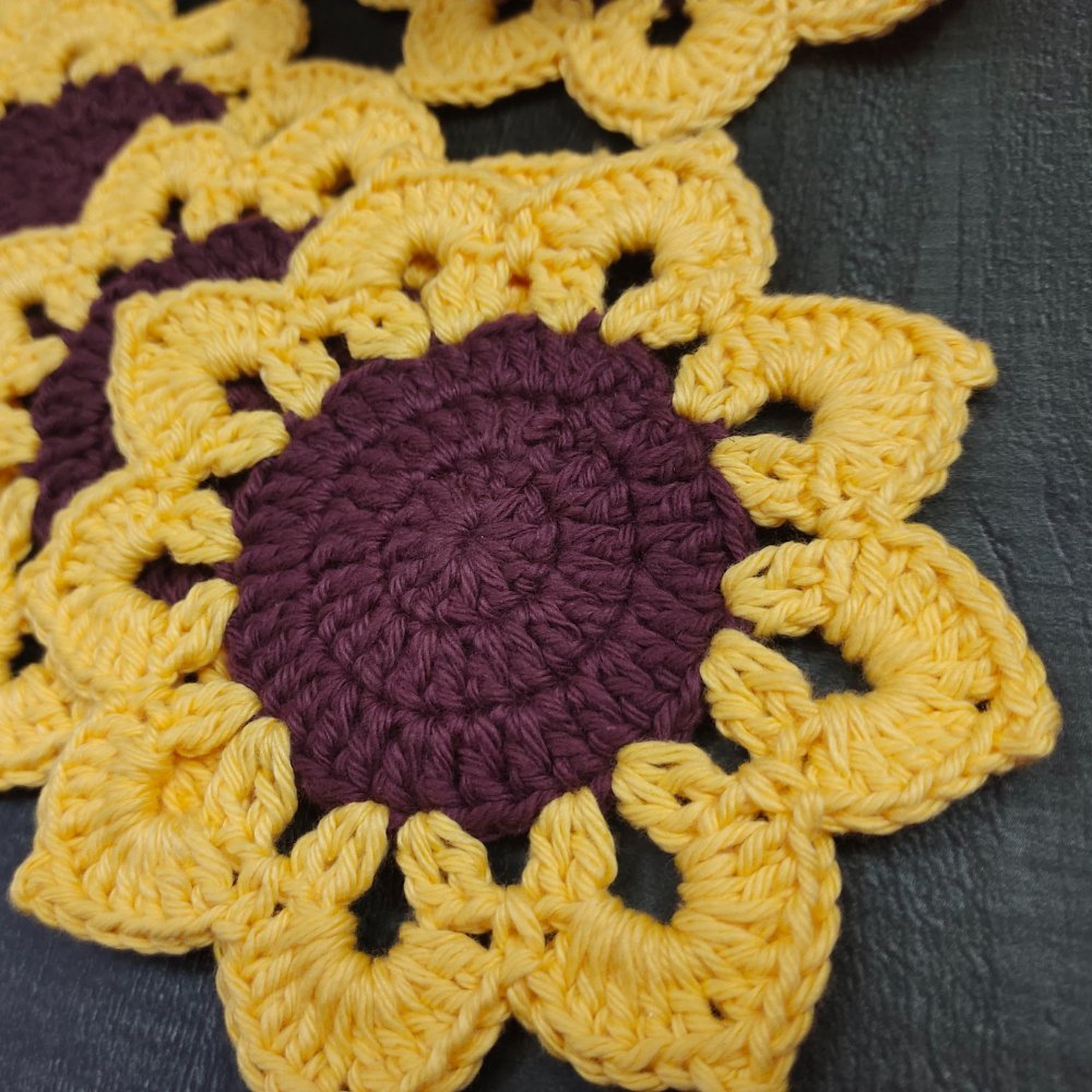 
                  
                    Sunflower Tea Coasters (Set of 6) - Kreate- Coasters
                  
                