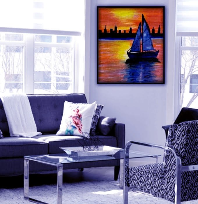 
                  
                    Sunset - Kreate- Painting
                  
                
