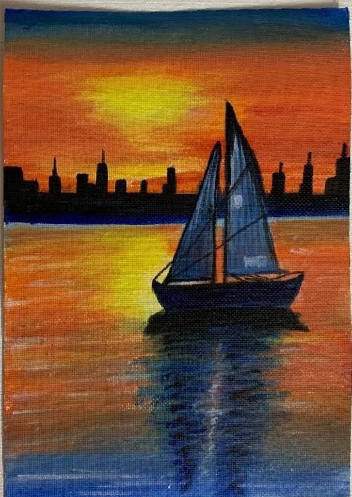 
                  
                    Sunset - Kreate- Painting
                  
                