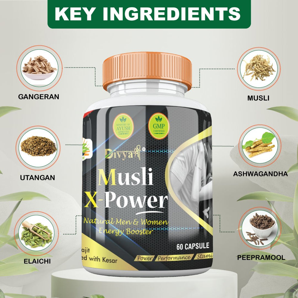 
                  
                    Super Effective Ayurvedic Musli X Power Capsule (60 Capsules) - Kreate- Sexual Wellness
                  
                