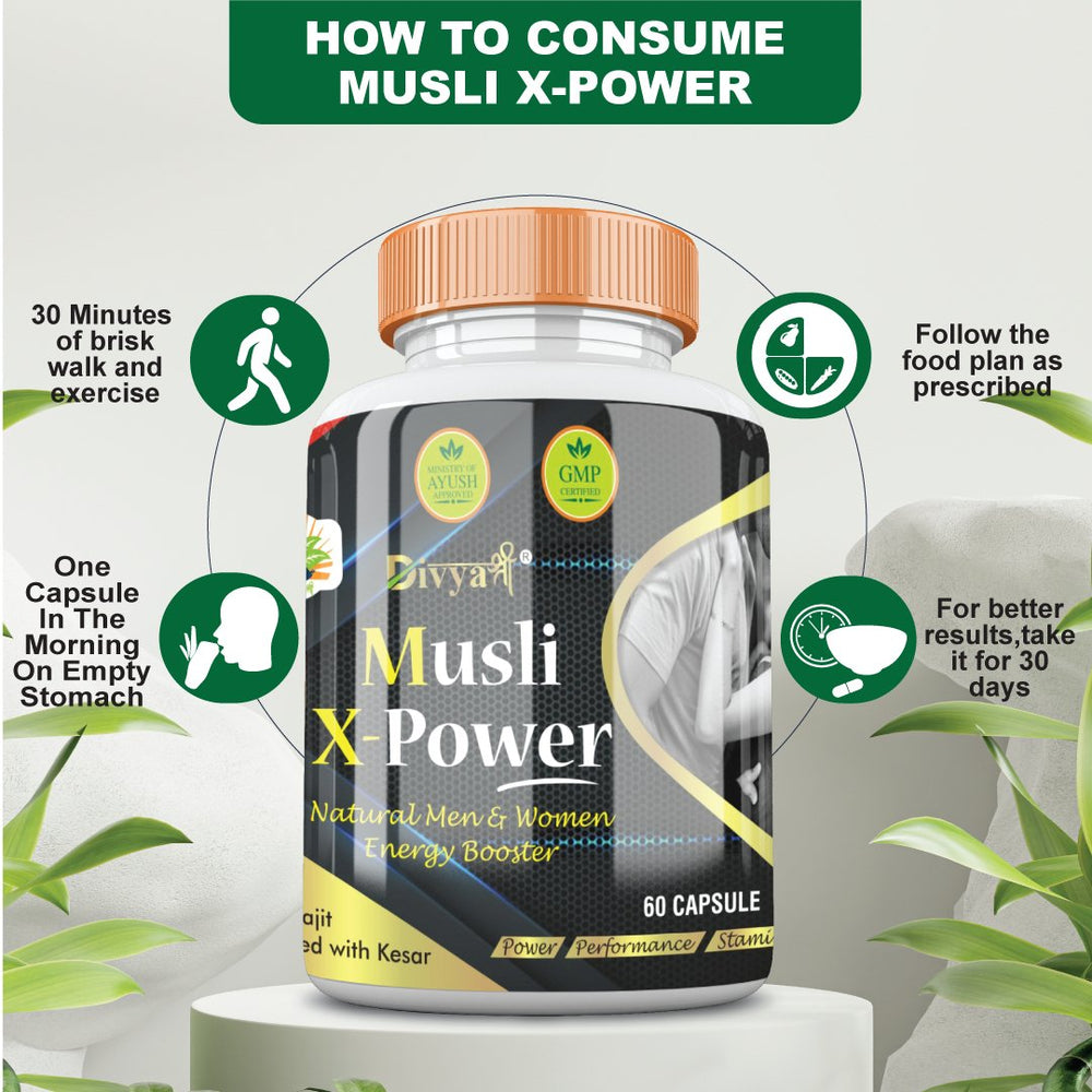 
                  
                    Super Effective Ayurvedic Musli X Power Capsule (60 Capsules) - Kreate- Sexual Wellness
                  
                