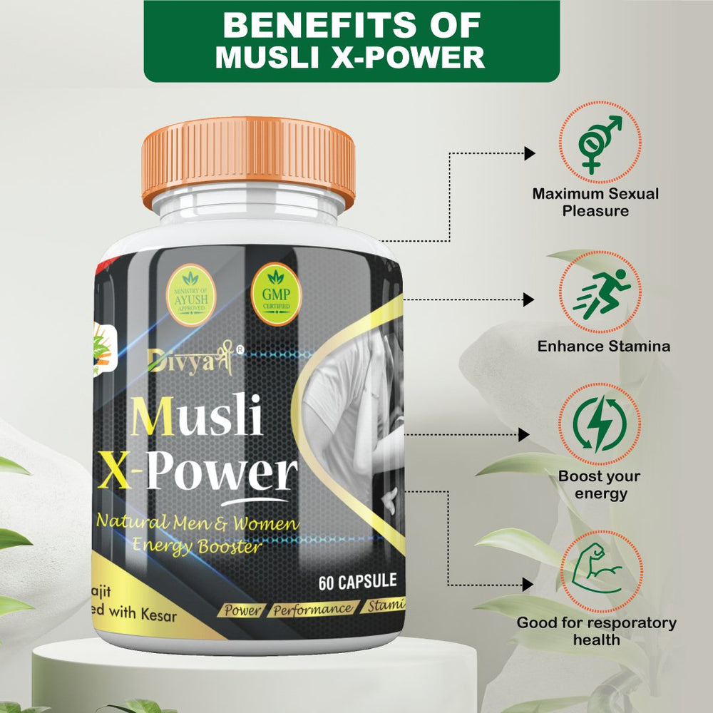 
                  
                    Super Effective Ayurvedic Musli X Power Capsule (60 Capsules) - Kreate- Sexual Wellness
                  
                