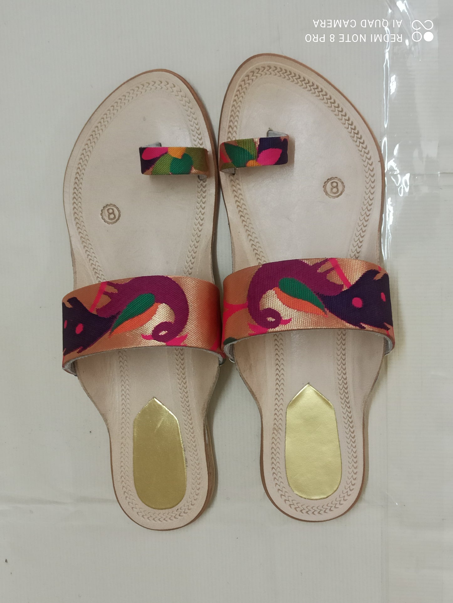 
                  
                    Paithani Designer Ladies Leather Footwear with vibrant, colorful straps and delicate detailing, ideal for everyday outings and special occasions.
                  
                