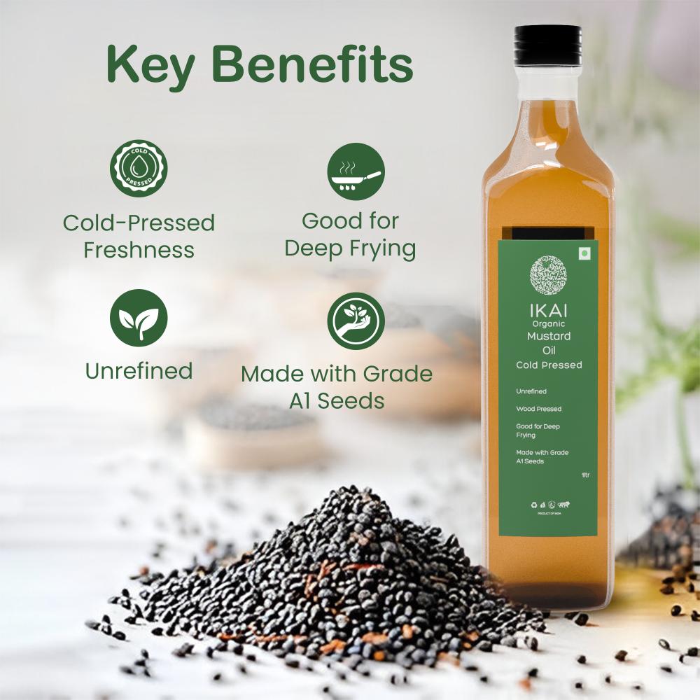
                  
                    Organic Mustard Oil | Sarson Ka tel | Cold Pressed | Wood Pressed | 1000ml
                  
                