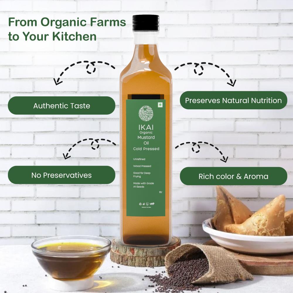 
                  
                    Organic Mustard Oil | Sarson Ka tel | Cold Pressed | Wood Pressed | 1000ml
                  
                