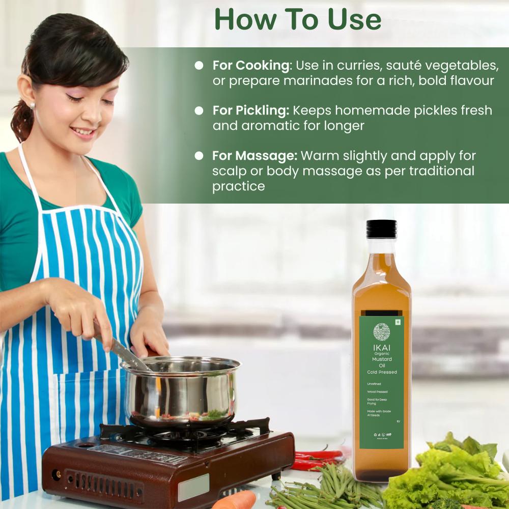 
                  
                    Organic Mustard Oil | Sarson Ka tel | Cold Pressed | Wood Pressed | 1000ml
                  
                