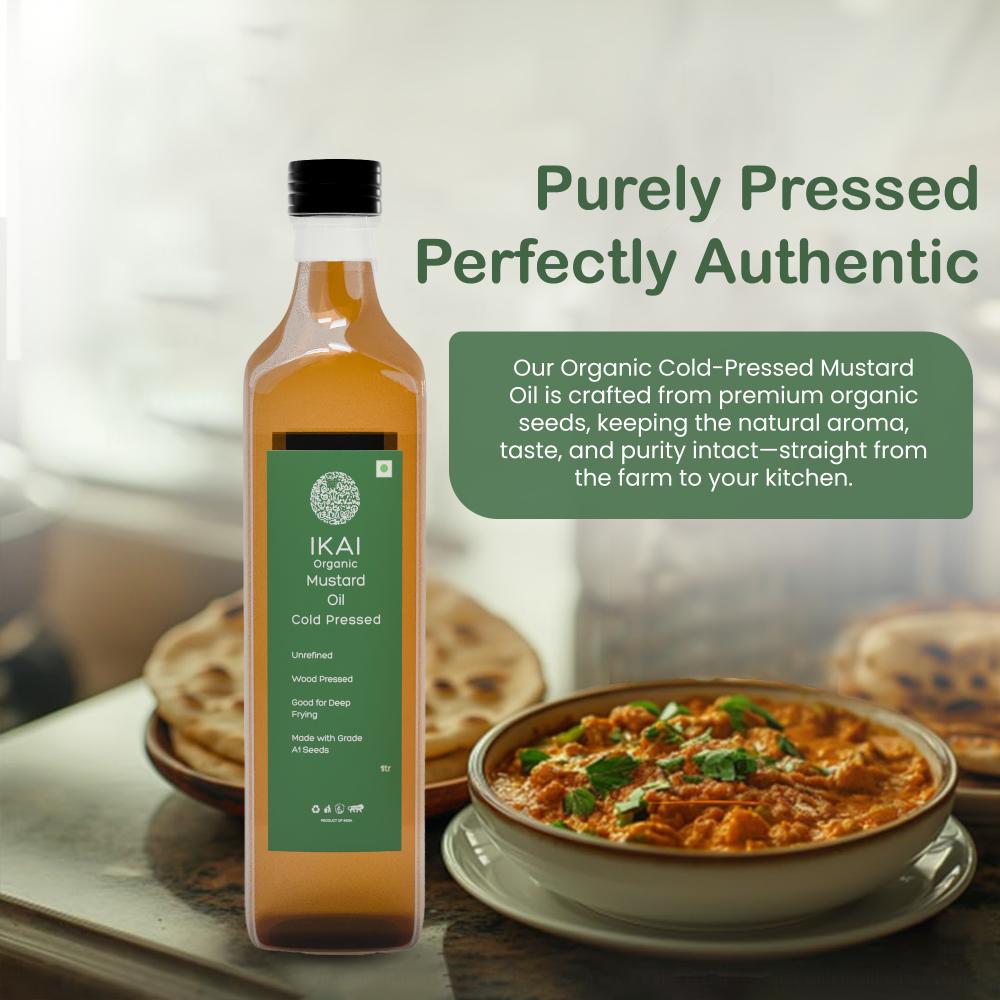 
                  
                    Organic Mustard Oil | Sarson Ka tel | Cold Pressed | Wood Pressed | 1000ml
                  
                