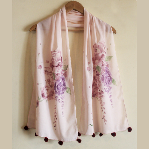 Handpainted Stole Scarf