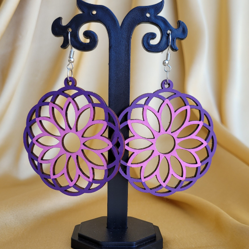 
                  
                    Floral Affair- Wooden Mandala Earring
                  
                