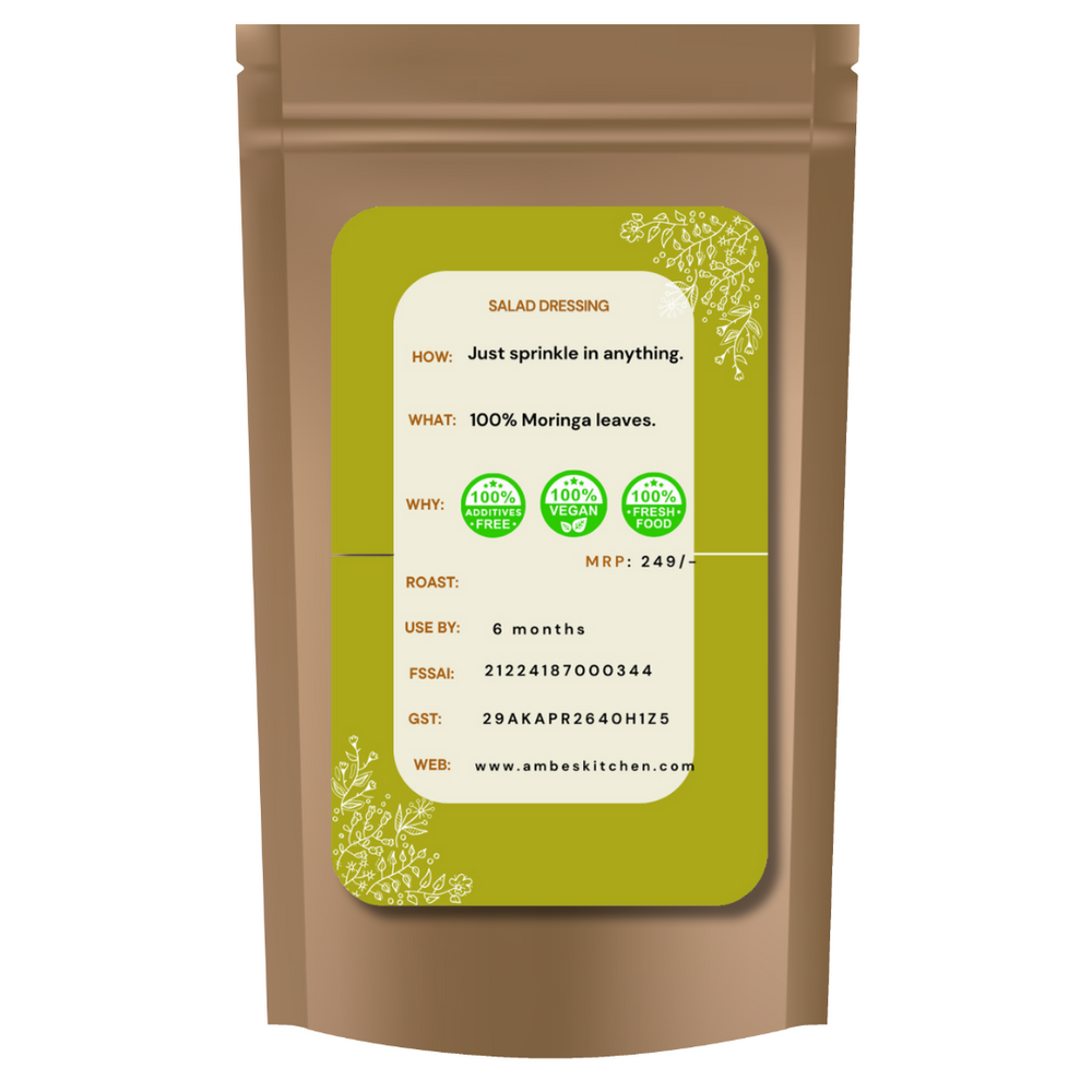 
                  
                    Salad Dressing- 100% Moringa Powder, Freshly Grounded
                  
                