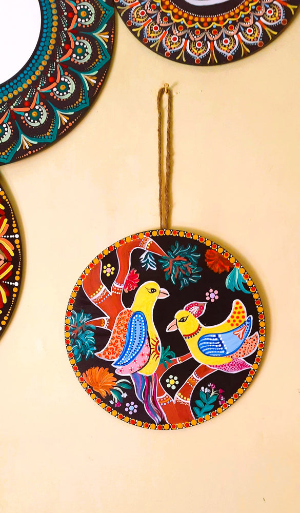 
                  
                    Birds of paradise wall plates- Set of 2
                  
                