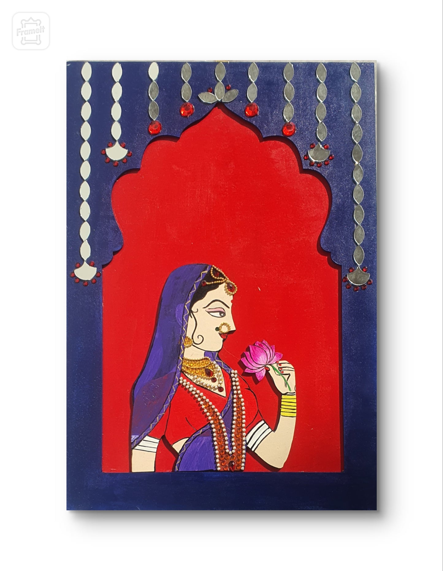 
                  
                    The Maharaja and Rani set of 2 wall Painting
                  
                