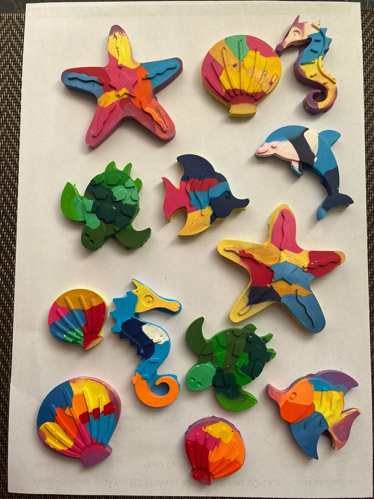 
                  
                    Handmade Non toxic Multicolor Under the Sea Animal Shaped Crayons set of 8
                  
                