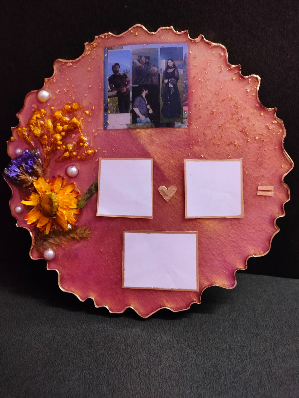 Resin Thumbprint photo frame.