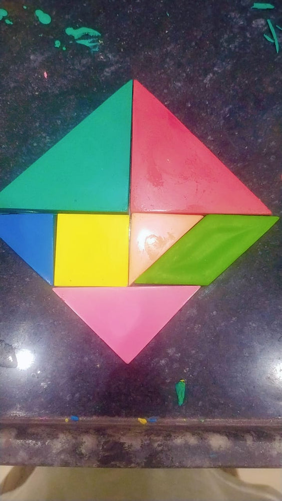 
                  
                    Handmade Non Toxic Tangram Game Shaped Crayon Set of 7
                  
                