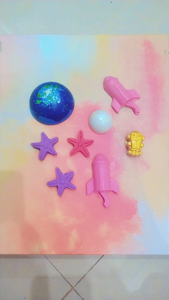 
                  
                    Handmade Non Toxic Space Theme Crayons Set of 6
                  
                